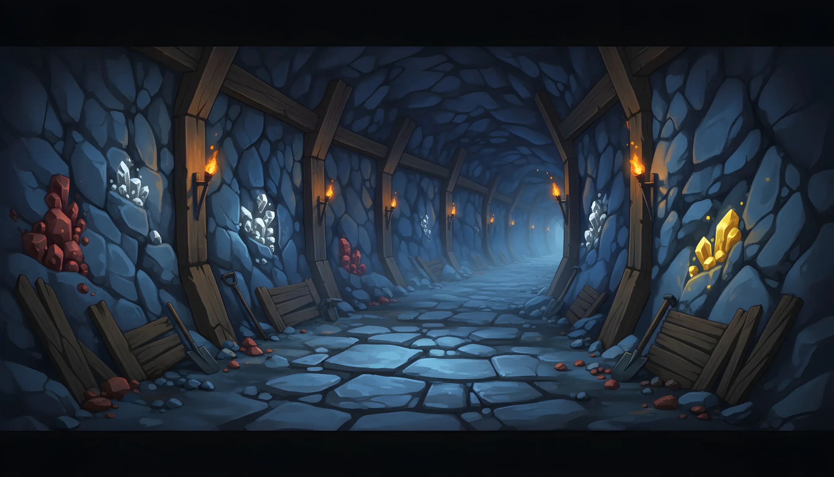 TerraX workers running idle mining expeditions while the player is offline